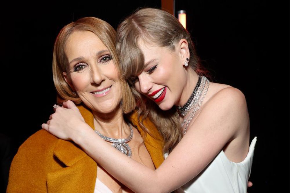 Celine Dion 出席今年格林美獎典禮，頒獎予Taylor Swift。